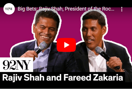 92NY Raj Sah Fareed Zakaria